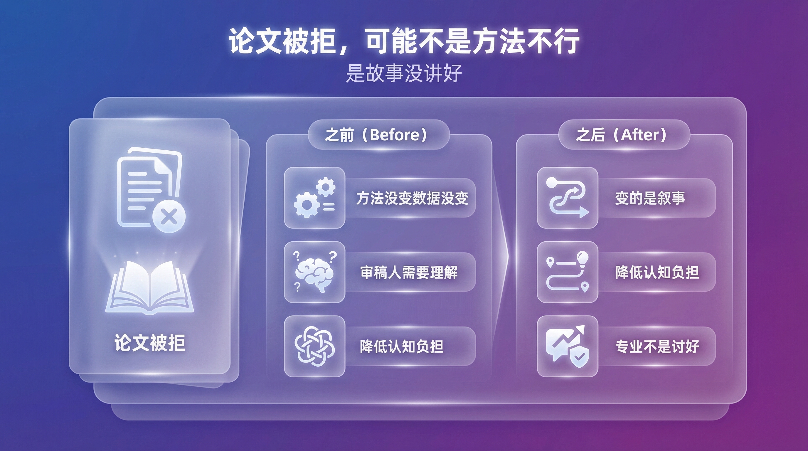 论文被拒，可能不是你方法不行，是故事没讲好