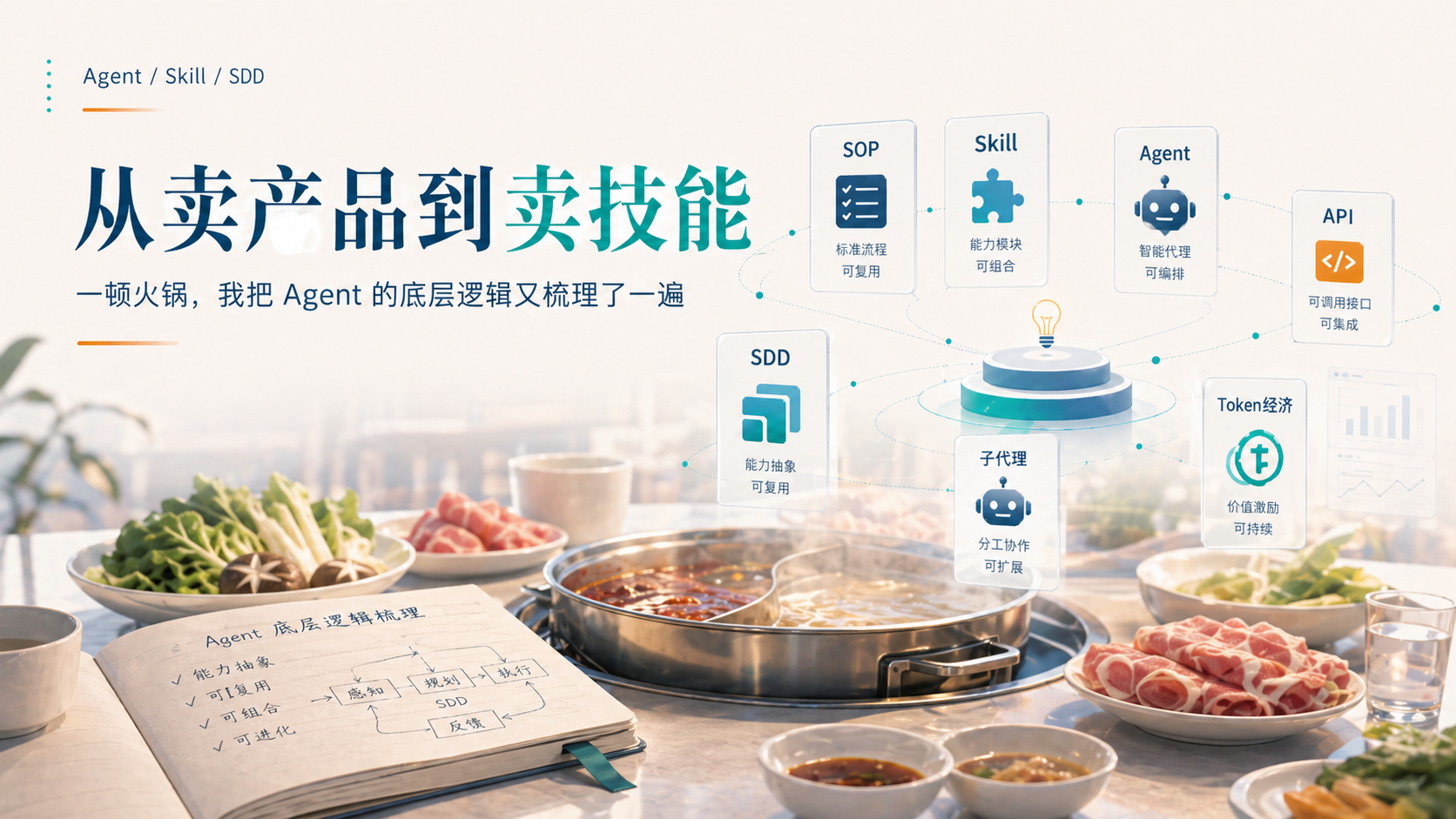 研路炼钢 | 从卖产品到卖技能——一顿火锅，我把 Agent 的底层逻辑又梳理了一遍