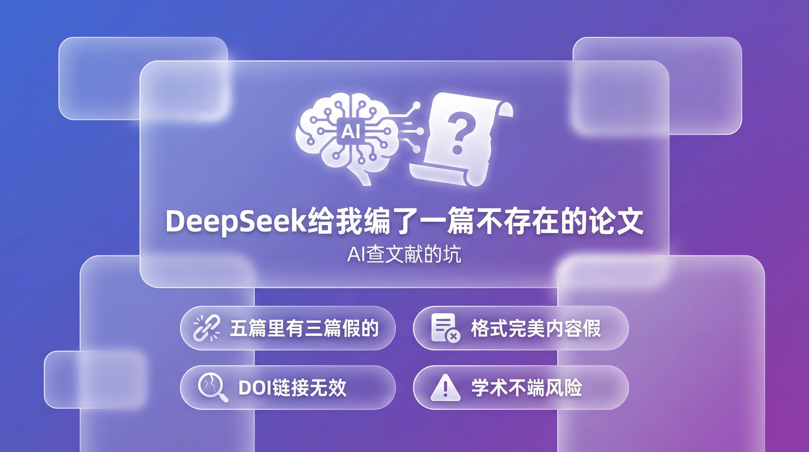 DeepSeek 给我编了一篇根本不存在的论文