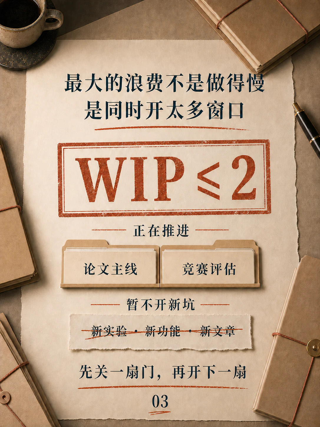 限制同时进行的项目数量