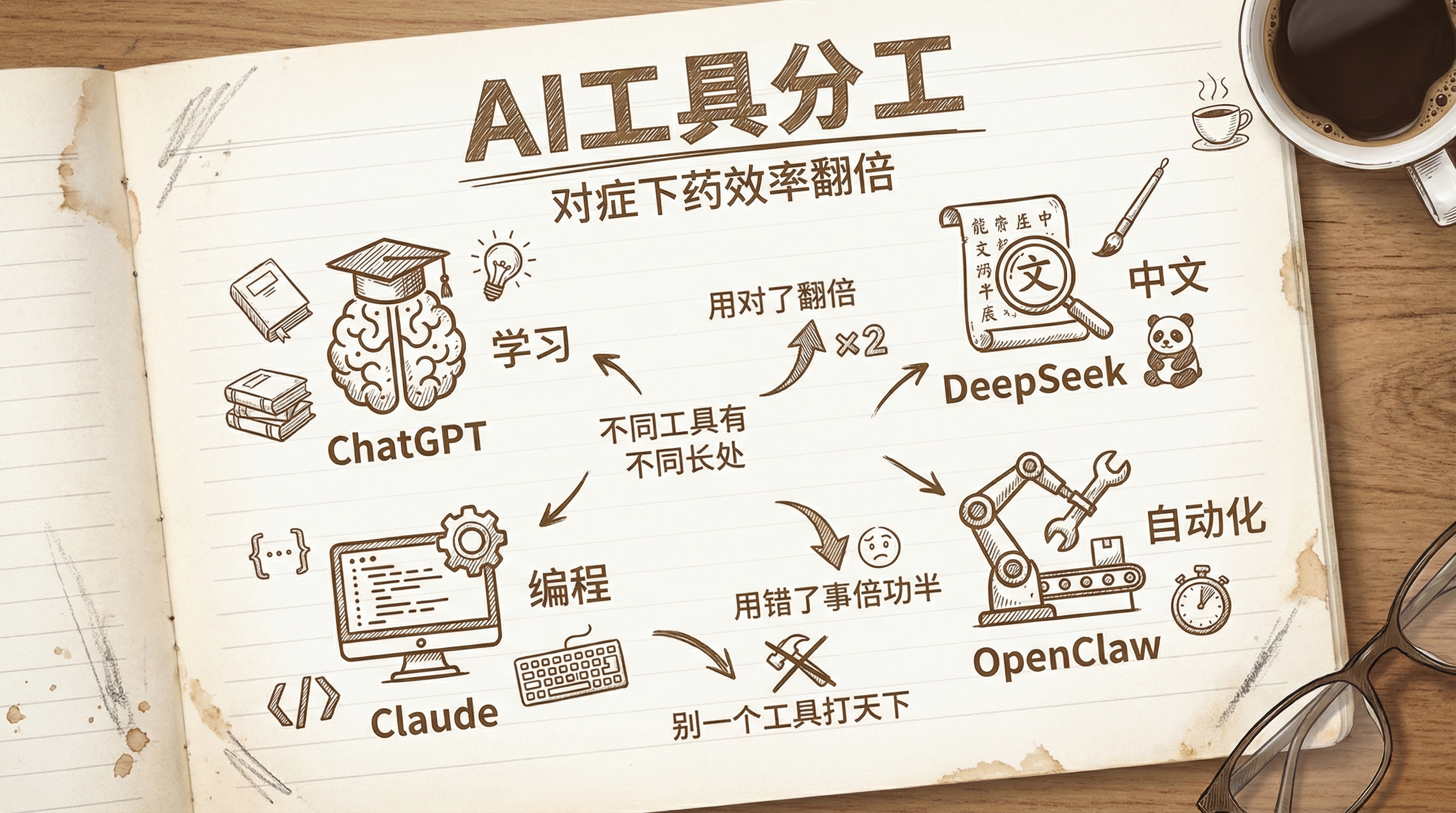 这么多 AI 工具，我是怎么分工的