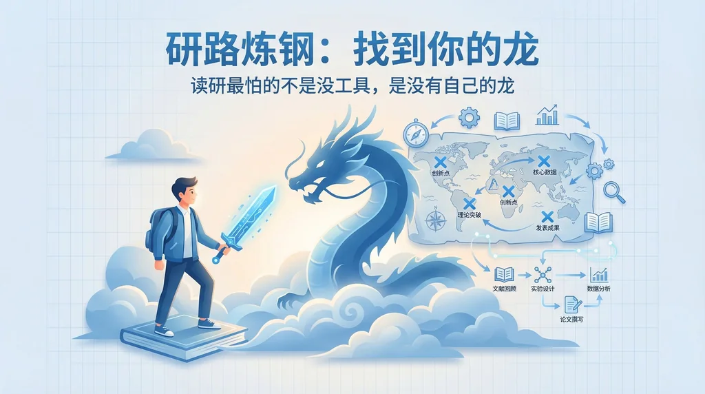 读研最怕的不是没工具，是没有自己的龙