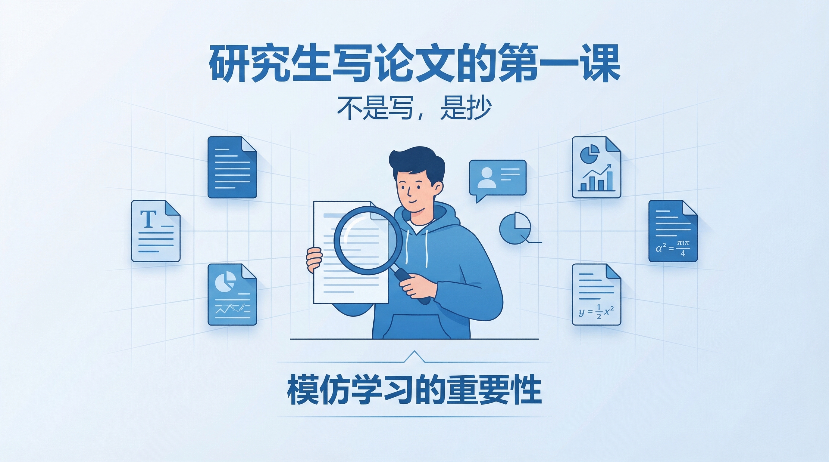 研究生写论文的第一课，不是写，是抄