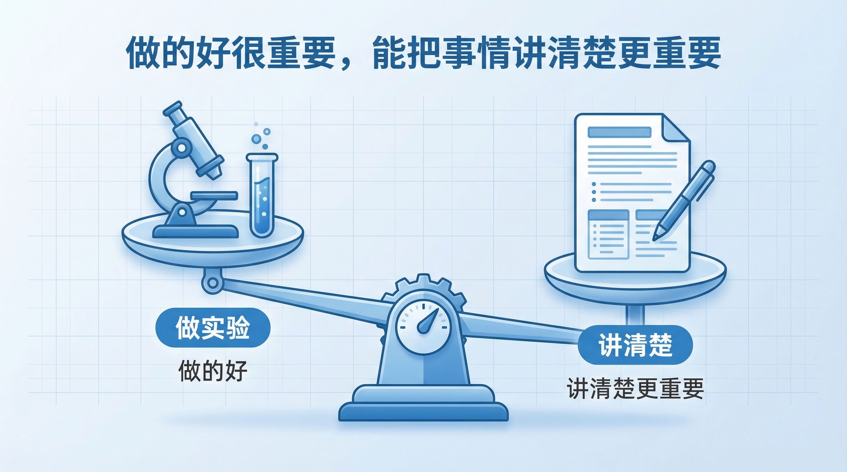 做的好很重要，能把事情讲清楚更重要