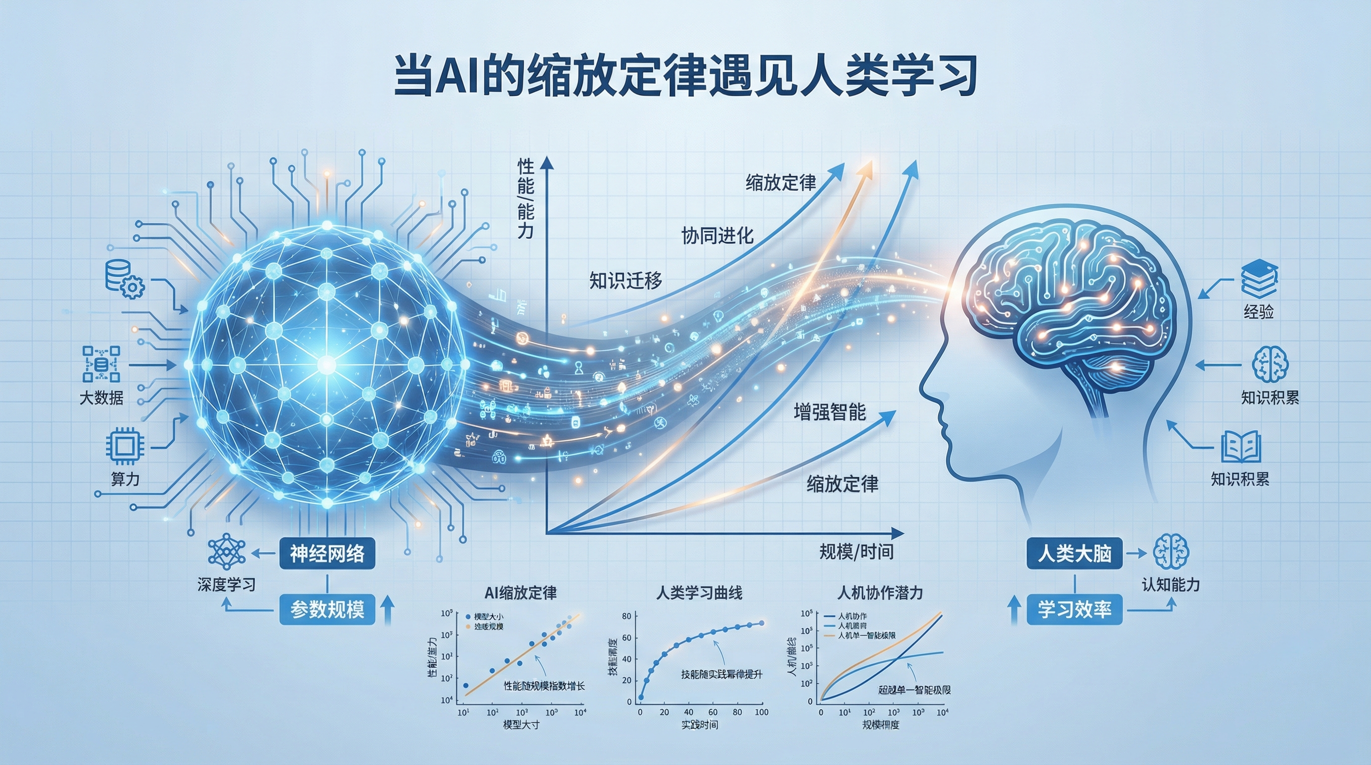 当我把AI的"缩放定律"迁移到人类学习上