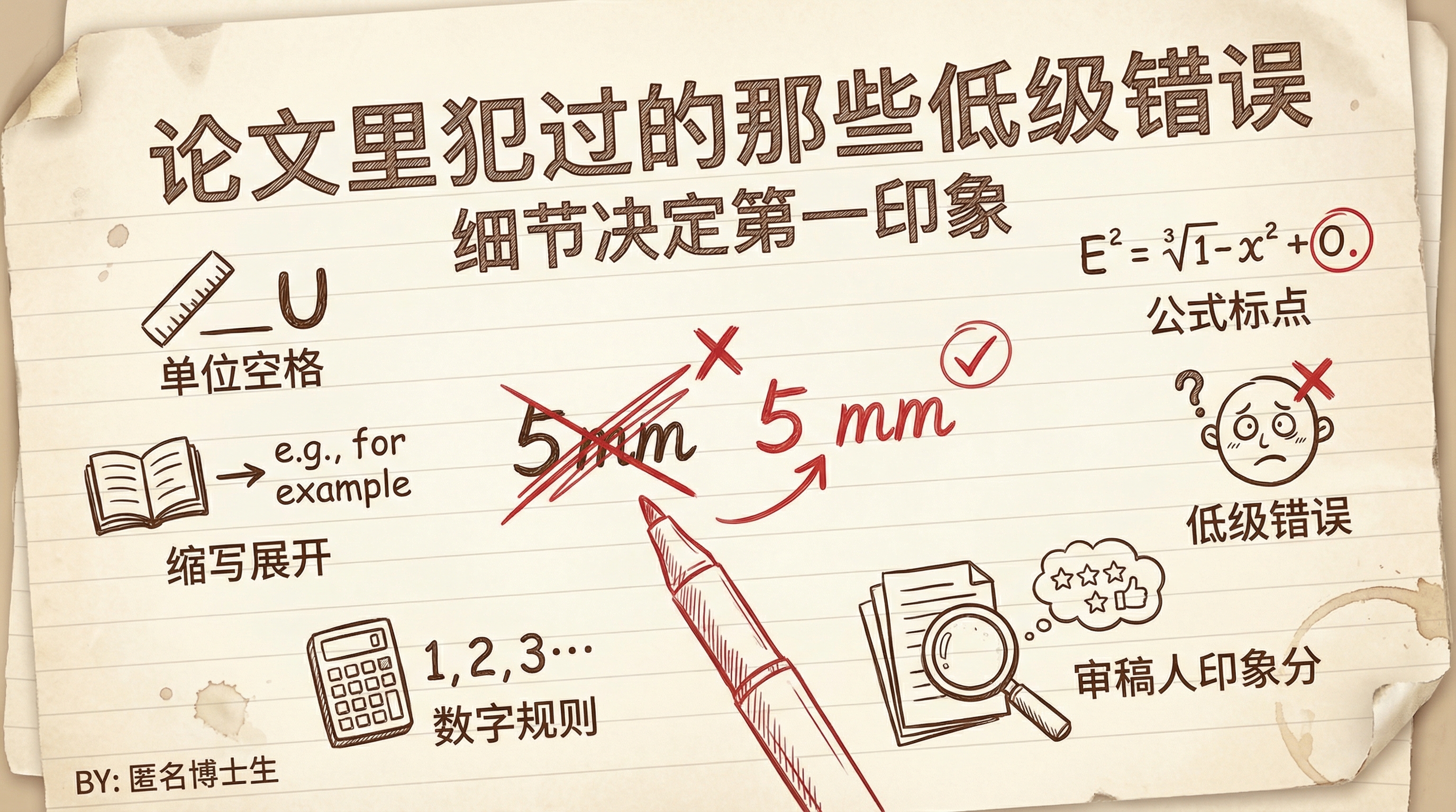 我论文里犯过的那些低级错误