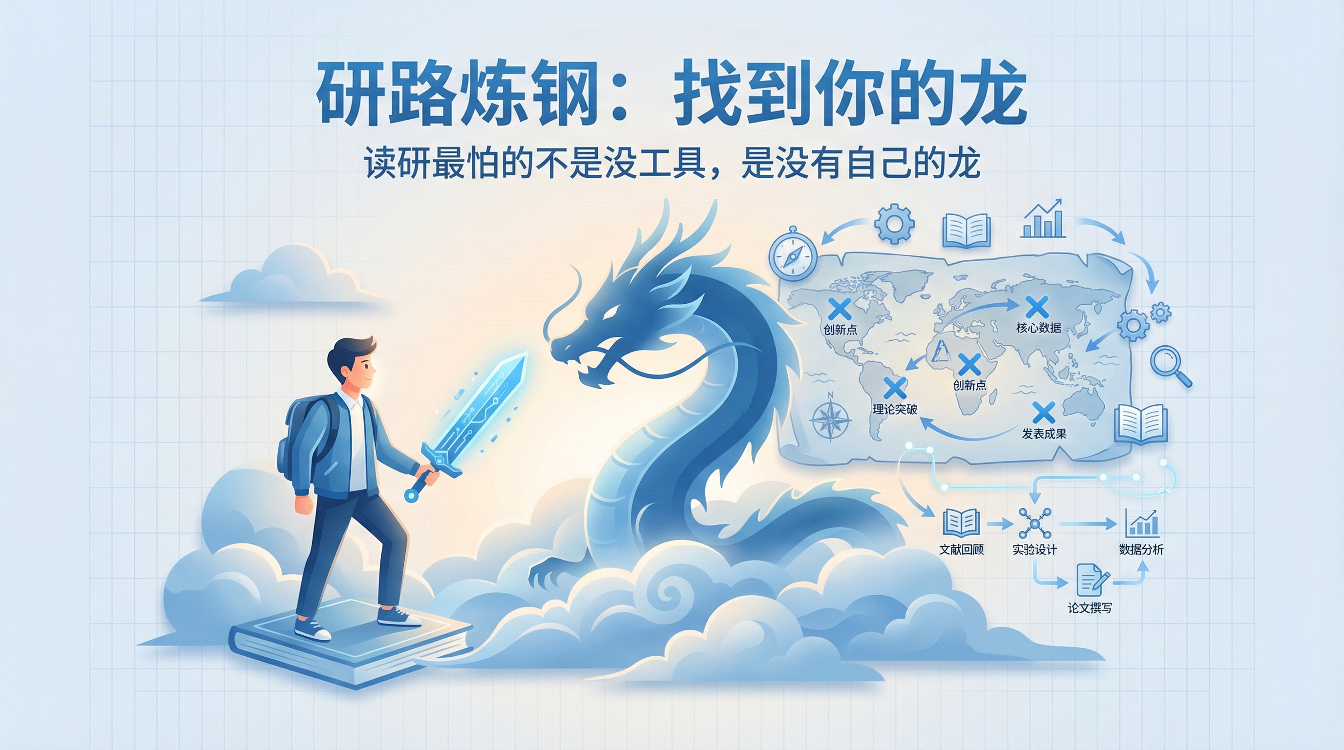 读研最怕的不是没工具，是没有自己的龙
